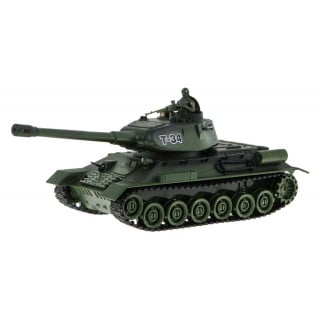 Zdalnie sterowane 2 czołgi T-34 vs Tiger dla dzieci 3+ Strzelające modele 1:28 + Wielka Bitwa Czołgów + Dźwięki Światła