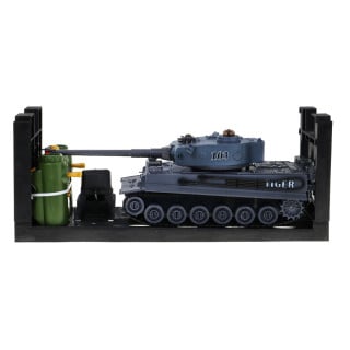 Zdalnie sterowane 2 czołgi T-34 vs Tiger dla dzieci 3+ Strzelające modele 1:28 + Wielka Bitwa Czołgów + Dźwięki Światła