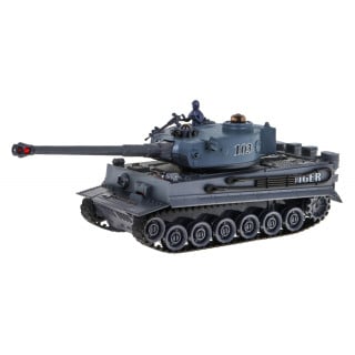 Zdalnie sterowane 2 czołgi T-34 vs Tiger dla dzieci 3+ Strzelające modele 1:28 + Wielka Bitwa Czołgów + Dźwięki Światła