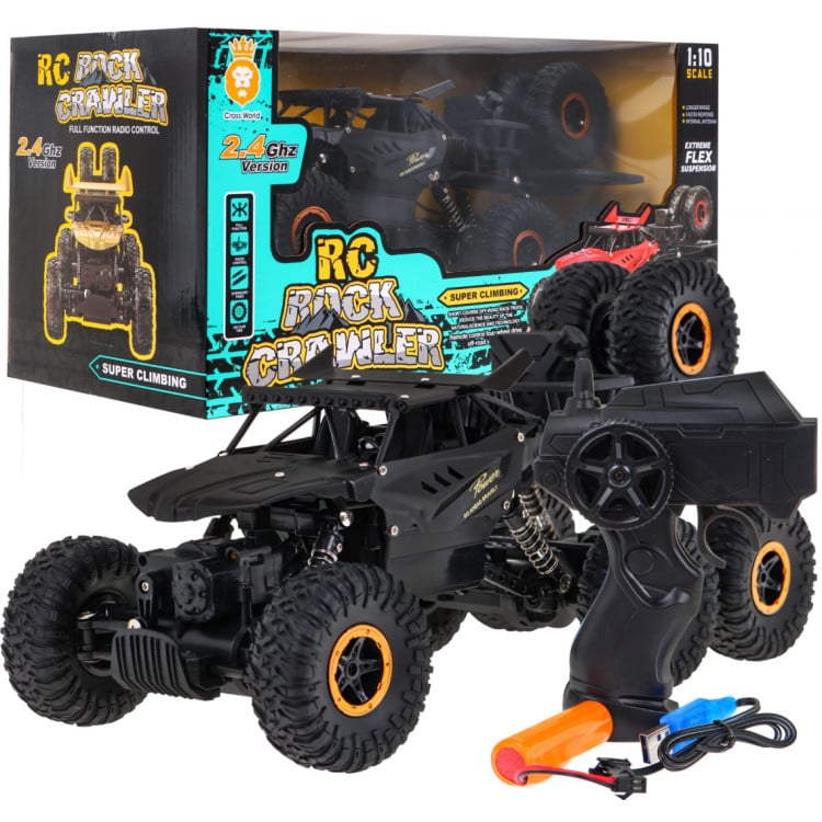 Crawler Rock dla dzieci 6+ Zdalnie sterowany model 1:10 Napęd 6x6 + Zapasowe koła