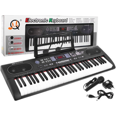 Wielofunkcyjny Keyboard dla dzieci 5+ Zestaw muzyczny Mikrofon Taktomierz - model nr 603