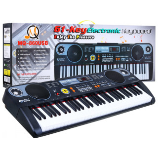 Keyboard z funkcjami dla dzieci 5+ Zestaw muzyczny Tryb lekcji Mikrofon - model nr 860