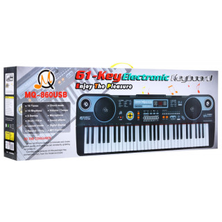 Keyboard z funkcjami dla dzieci 5+ Zestaw muzyczny Tryb lekcji Mikrofon - model nr 860