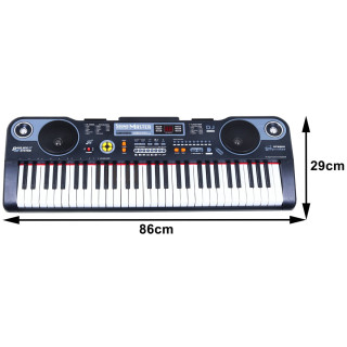 Keyboard z funkcjami dla dzieci 5+ Zestaw muzyczny Tryb lekcji Mikrofon - model nr 860