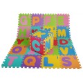 Puzzle piankowe Litery dla dzieci 3+ Pianka EVA + Wielkie Małe litery Alfabet + Mata podłogowa