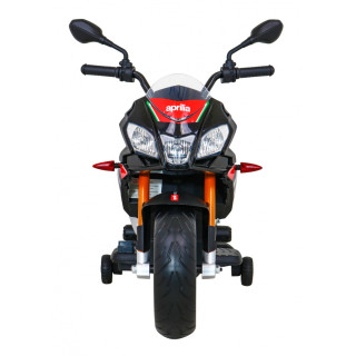 Aprilia Tuono V4 Motor na akumulator dla dzieci Czarny + Panel MP3 + Kółka pomocnicze + Wolny Start