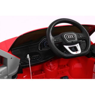 Audi Q8 Lift na akumulator dla dzieci Czerwony + Pilot + EVA + Wolny Start + MP3 USB + LED