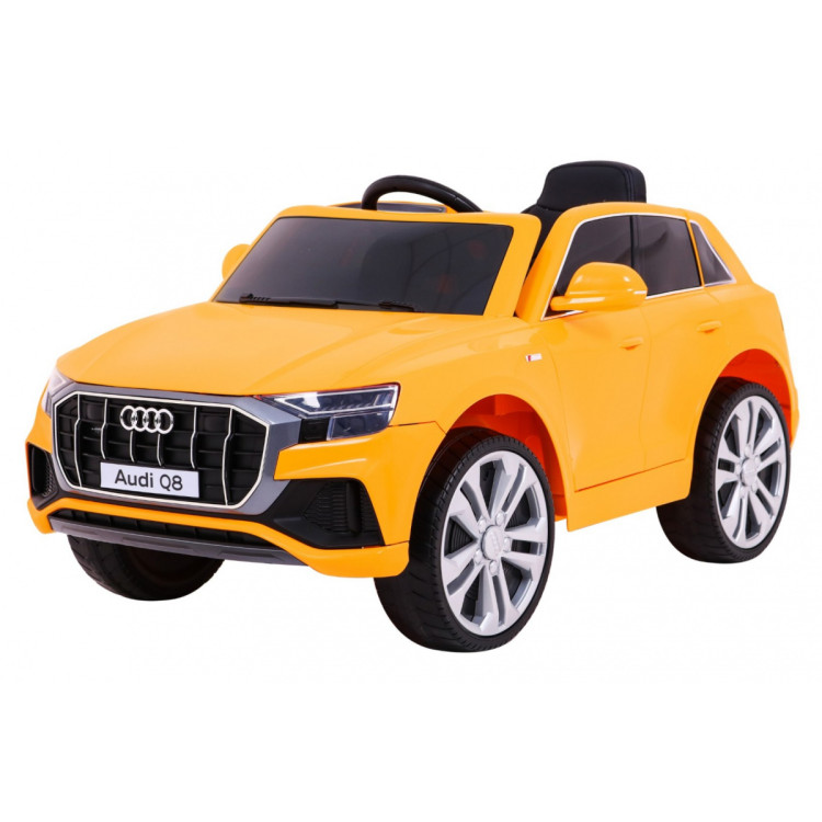 Audi Q8 Lift na akumulator dla dzieci Żółty + Pilot + EVA + Wolny Start + MP3 USB + LED