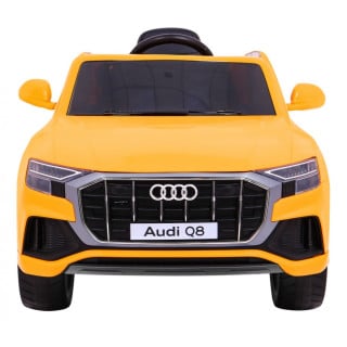 Audi Q8 Lift na akumulator dla dzieci Żółty + Pilot + EVA + Wolny Start + MP3 USB + LED