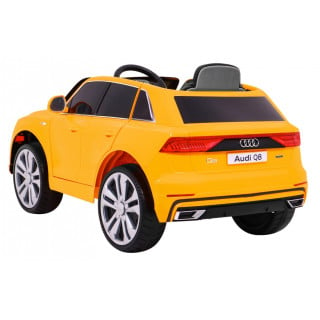 Audi Q8 Lift na akumulator dla dzieci Żółty + Pilot + EVA + Wolny Start + MP3 USB + LED