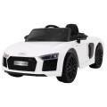 Audi R8 Spyder na akumulator Biały + Pilot + EVA + Wolny Start + Radio MP3 + LED