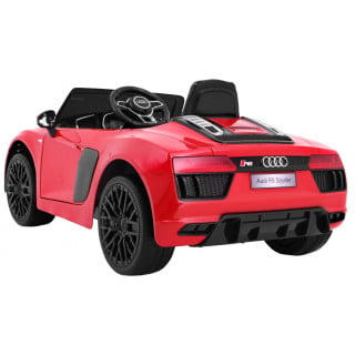 Audi R8 Spyder na akumulator Czerwony + Pilot + EVA + Wolny Start + Radio MP3 + LED