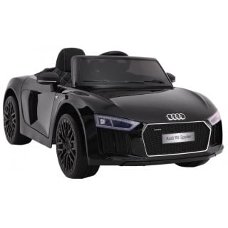 Audi R8 Spyder na akumulator Lakier Czarny + Pilot + EVA + Wolny Start + Radio MP3 + LED