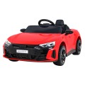 Audi RS E-Tron GT na akumulator Czerwony + Pilot + Napęd 4x4 + Radio MP3 + LED + EVA