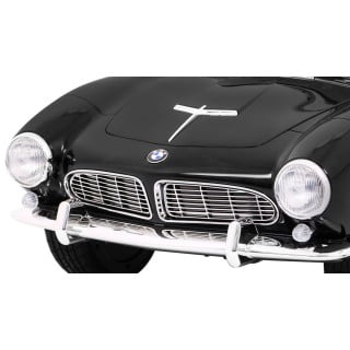 Autko BMW 507 Retro elektryczne dla dzieci Czarny + Audio LED + Pilot + Ekoskóra + EVA + Wolny Start