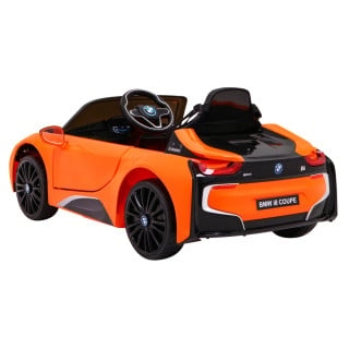 BMW I8 Lift Auto na akumulator Pomarańczowy + Pilot + Wolny Start + 3-pkt pasy + MP3 USB + LED