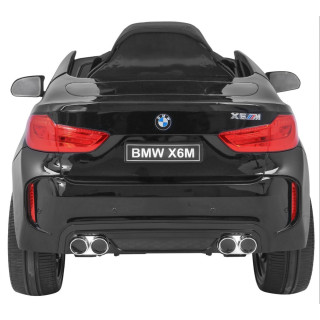 BMW X6M Elektryczne Autko dla dzieci Czarny + Pilot + EVA + Wolny Start + Panel audio + LED