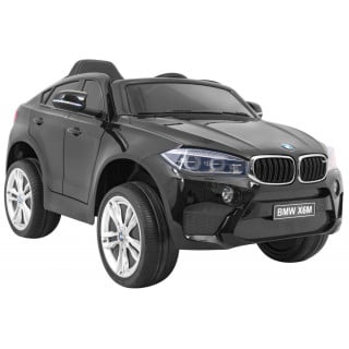 BMW X6M Elektryczne Autko dla dzieci Czarny + Pilot + EVA + Wolny Start + Panel audio + LED