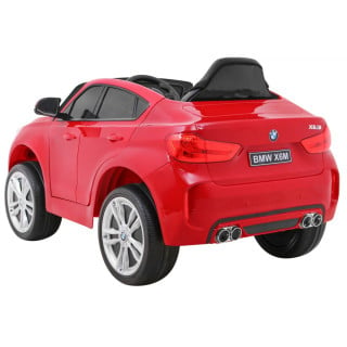 BMW X6M Elektryczne Autko dla dzieci Lakier Czerwony + Pilot + EVA + Wolny Start + Audio + LED