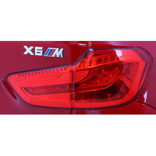 BMW X6M Elektryczne Autko dla dzieci Lakier Czerwony + Pilot + EVA + Wolny Start + Audio + LED