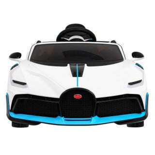 Bugatti Divo Autko na akumulator dla dzieci Biały + Pilot + EVA + Wolny Start + LED MP3