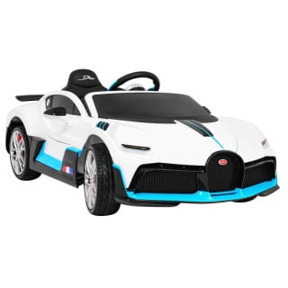 Bugatti Divo Autko na akumulator dla dzieci Biały + Pilot + EVA + Wolny Start + LED MP3