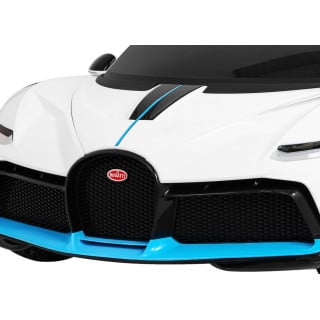 Bugatti Divo Autko na akumulator dla dzieci Biały + Pilot + EVA + Wolny Start + LED MP3