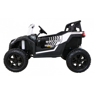 Buggy ATV Strong Racing dla 2 dzieci Biały + Silnik bezszczotkowy + Pompowane koła + Audio LED