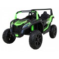 Buggy ATV Strong Racing dla 2 dzieci Zielony + Silnik bezszczotkowy + Pompowane koła + Audio LED
