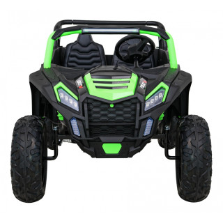 Buggy ATV Strong Racing dla 2 dzieci Zielony + Silnik bezszczotkowy + Pompowane koła + Audio LED