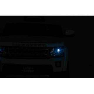 Land Rover Discovery Autko elektryczne dla dzieci Biały + Pilot + Koła EVA + Wolny Start + Radio MP3