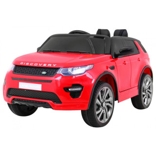 Land Rover Discovery dla dzieci Czerwony + Pilot + 5-pkt pasy + Regulacja siedzenia + EVA + MP3 LED