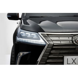 Lexus LX570 Lakierowane Autko dla 2 dzieci Czarny + Pilot + Koła EVA + Radio MP3 LED