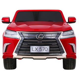 Lexus LX570 Lakierowane Autko dla 2 dzieci Czerwony + Pilot + Koła EVA + Radio MP3 LED