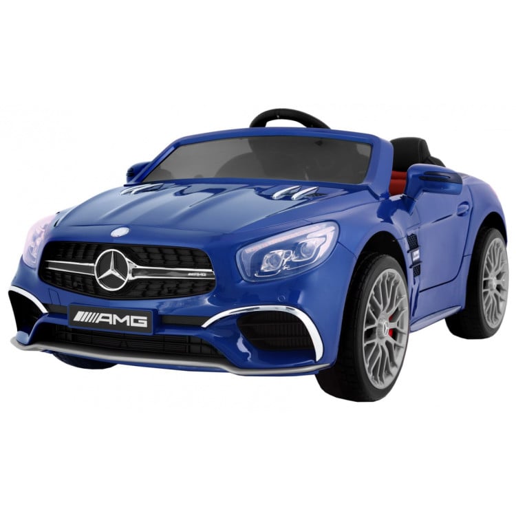 Mercedes AMG SL65 dla dzieci Lakier Niebieski + Pilot + Bagażnik + Regulacja siedzenia + MP3 LED + Wolny Start