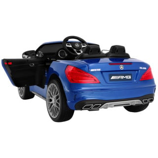 Mercedes AMG SL65 dla dzieci Lakier Niebieski + Pilot + Bagażnik + Regulacja siedzenia + MP3 LED + Wolny Start