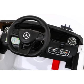 Mercedes Benz AMG SL65 S elektryczny dla dzieci Biały + Pilot + Audio LED + Ekoskóra + EVA + Wolny Start