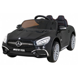 Mercedes Benz AMG SL65 S elektryczny dla dzieci Czarny + Pilot + Audio LED + Ekoskóra + EVA + Wolny Start