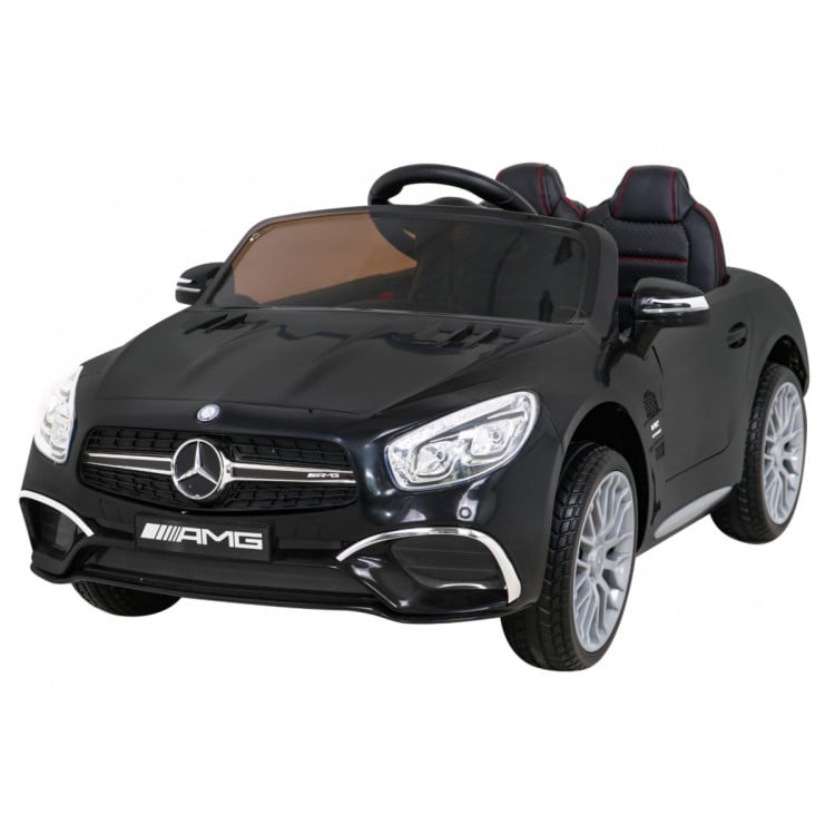 Mercedes Benz AMG SL65 S elektryczny dla dzieci Czarny + Pilot + Audio LED + Ekoskóra + EVA + Wolny Start