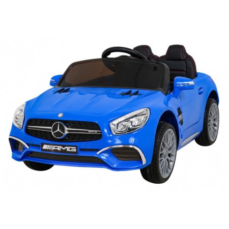 Mercedes Benz AMG SL65 S elektryczny dla dzieci Niebieski + Pilot + Audio LED + Ekoskóra + EVA + Wolny Start