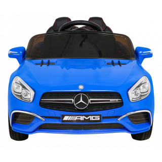 Mercedes Benz AMG SL65 S elektryczny dla dzieci Niebieski + Pilot + Audio LED + Ekoskóra + EVA + Wolny Start