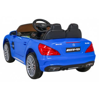 Mercedes Benz AMG SL65 S elektryczny dla dzieci Niebieski + Pilot + Audio LED + Ekoskóra + EVA + Wolny Start