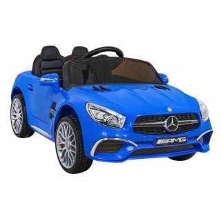 Mercedes Benz AMG SL65 S elektryczny dla dzieci Niebieski + Pilot + Audio LED + Ekoskóra + EVA + Wolny Start