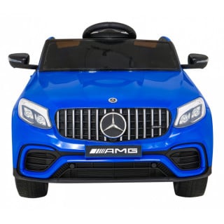 Mercedes Benz GLC63S dla dzieci Niebieski + Pilot + Napęd 4x4 + MP3 LED + EVA + Wolny Start