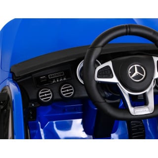 Mercedes Benz GLC63S dla dzieci Niebieski + Pilot + Napęd 4x4 + MP3 LED + EVA + Wolny Start