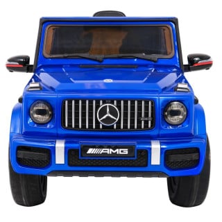 Mercedes AMG G63 dla dzieci Lakier Niebieski + Pilot + MP3 LED + Wolny Start + EVA + Pasy