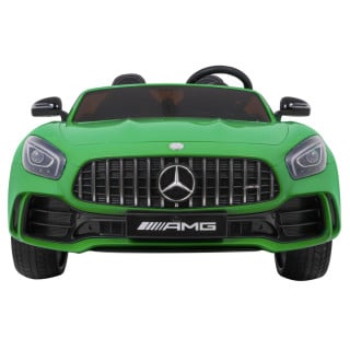 Mercedes-Benz GT R dla dzieci Lakier Zielony + Napęd 4x4 + Nawiew powietrza + Pilot + EVA + MP3 LED