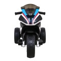 Motor BMW HP4 na akumulator dla dzieci Biały + 3 Koła + LED + MP3 USB + Ekoskóra