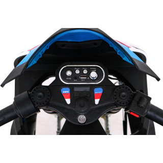 Motor BMW HP4 na akumulator dla dzieci Niebieski + Pomocnicze kółka + Wolny Start + EVA + MP3 LED