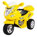 Motorek Trójkołowy BJX-088 elektryczny dla najmłodszych Żółty + Dźwięki + Światła